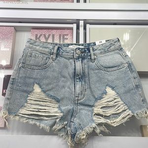 High Rise Festival Pacsun Blue Jean Shorts